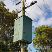 pole-mounted battery